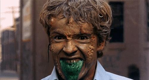 电影 太恶心了 吐绿色沫沫 恐怖