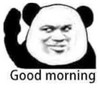 暴漫 文字表情包 good morning 搞笑 逗 沙雕