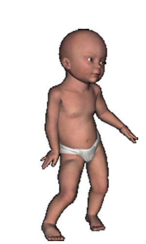 3D婴儿跳舞表情包图片