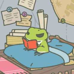 青蛙 读书 旅行青蛙 游戏 可爱
