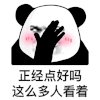 暴漫 熊猫头 正经点好吗这么多人看着 搞怪 逗