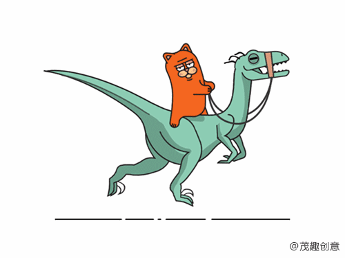 Q版恐龙动态图图片