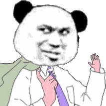 暴漫 熊猫头 爱你 搞怪 逗