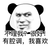 暴漫 熊猫头 不理我很好有腔调我喜欢 搞怪 逗
