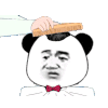 暴漫 熊猫头 梳头 搞怪 逗