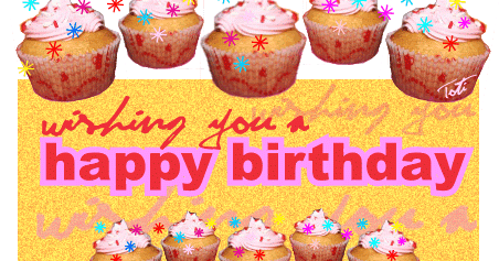 生日快乐蛋糕粉色gif动图