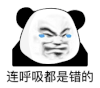 暴漫 熊猫头 连呼吸都是错的 搞怪 逗