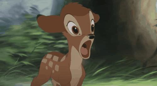 一只鹿在跳的表情包图片