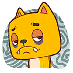 半睁眼睛 不开森生气 小情绪