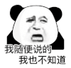 暴漫 熊猫头 我随便说的我也不知道 搞怪 逗
