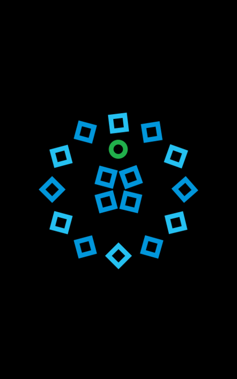 圆形方块转动蓝色gif动图_动态图_表情包下载_soogif