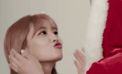 christmas&edition momo twice 可爱 撅嘴