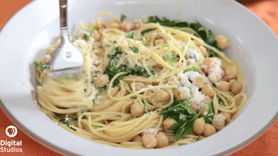意大利面pasta叉子美味gif动图