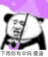 暴漫 熊猫头 下雨你有伞吗 傻逼 搞怪 逗