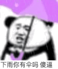 暴漫 熊猫头 下雨你有伞吗 傻逼 搞怪 逗