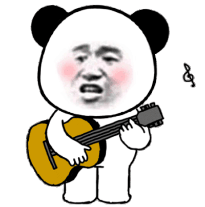 悲伤熊猫弹琴表情包图片