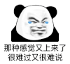暴漫 熊猫头 那种感觉又上来了很难过又很难说 搞怪 逗