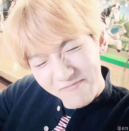 可爱gif边伯贤gif卖萌gif