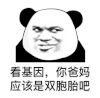 暴漫 熊猫头 看基因 你爸妈已经是双胞胎吧 搞怪 逗