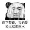 暴漫 熊猫头 雨下整夜，我的爱溢出就像雨水 搞怪 逗