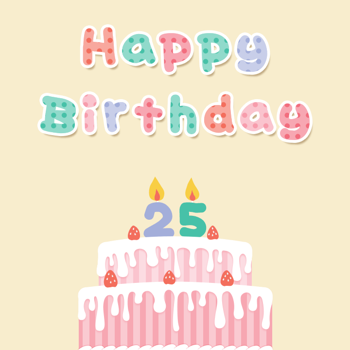 25岁gif生日快乐gif生日蛋糕gif许愿gif蜡烛gif