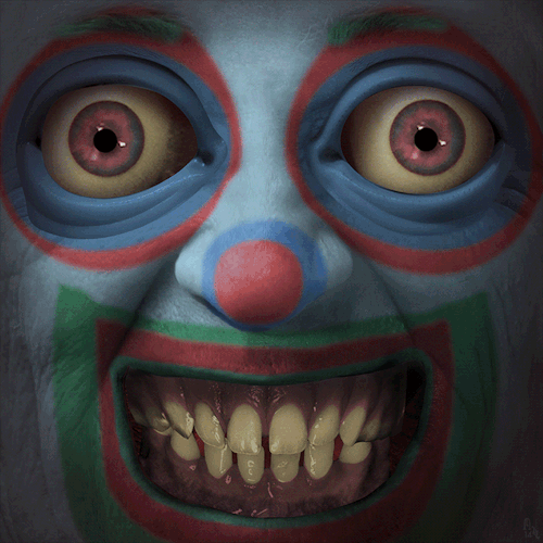 小丑,3d,牙齿,科林61拉夫怪诞,2015gif动图