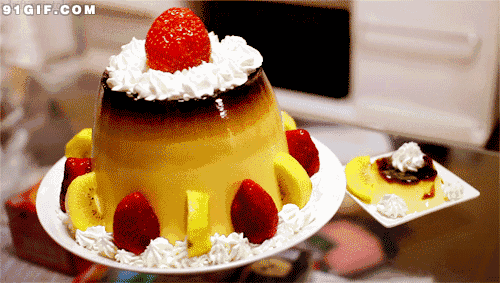 美食蛋糕甜品水果想吃扭动gif动图