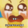 小黄脸 宝宝没有你我可怎么活啊 沙雕 搞笑 逗