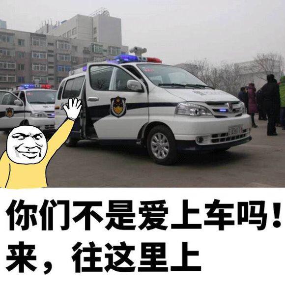 警车图片大图 表情包图片