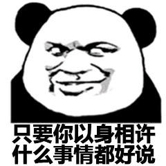 熊猫头我跟你说表情包图片