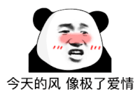暴漫 熊猫头 今天的风像极了爱情 搞怪 逗