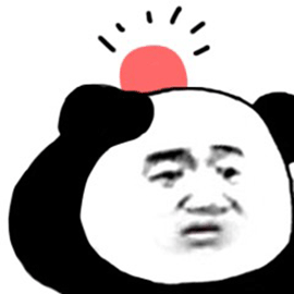 熊猫头摸头表情包图片