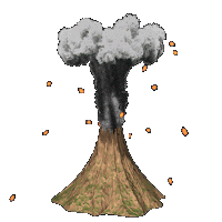 火山烟雾动画动态gif动图