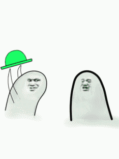 绿帽子复制表情符号图片
