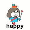 happy 开心 快乐 可爱