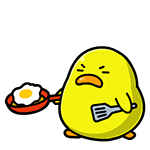 煎鸡蛋卡通动图图片