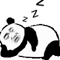 暴漫 熊猫头 睡觉 搞怪 逗