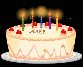 生日蛋糕点蜡烛动图gif图片