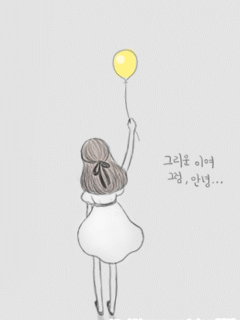女孩牵气球的背影图片图片
