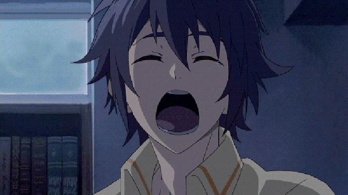 终结的炽天使 困倦 打哈欠 呆萌