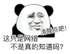 暴漫 熊猫头 清醒点吧 这只是网络不是真的知道吗 搞怪 逗