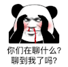 暴漫 熊猫头 你们在聊什么 聊到我了嘛 搞怪 逗