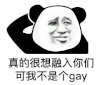 暴漫 熊猫头 真的很想融入你们 可我不是个gay 搞怪 逗