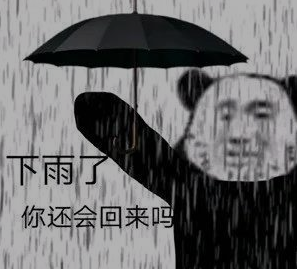 暴漫 文字表情包 下雨了你还会回来吗 搞怪 逗 沙雕