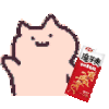 小猫咪摇饮料 摇可乐 魔性 可爱 沙雕
