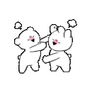 夸张兔 可爱 情侣 搞笑