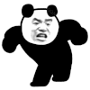 暴漫 熊猫头 生气 搞怪 逗