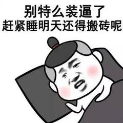 別特麼裝逼了gif趕緊睡gif明天還得搬磚呢gif惡搞gif