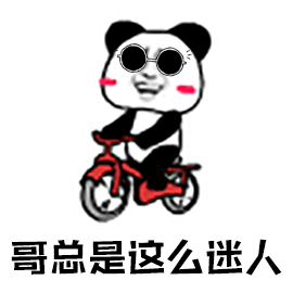 暴漫哥总是这么迷人熊猫人自行车gif动图