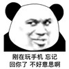 暴漫 熊猫头 刚在玩手机 忘记回你了 不好意思啊 搞怪 逗